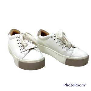 Joie Handan Platform Sneakers White Leather Low Top
Casual Shoes Size 6.5